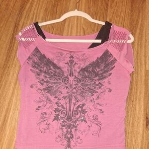 Edgy Pink Graphic Women's Tee